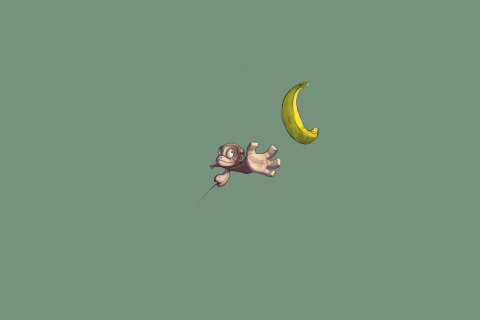 Das Monkey Wants Banana Wallpaper 480x320