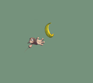 Kostenloses Monkey Wants Banana Wallpaper für iPad