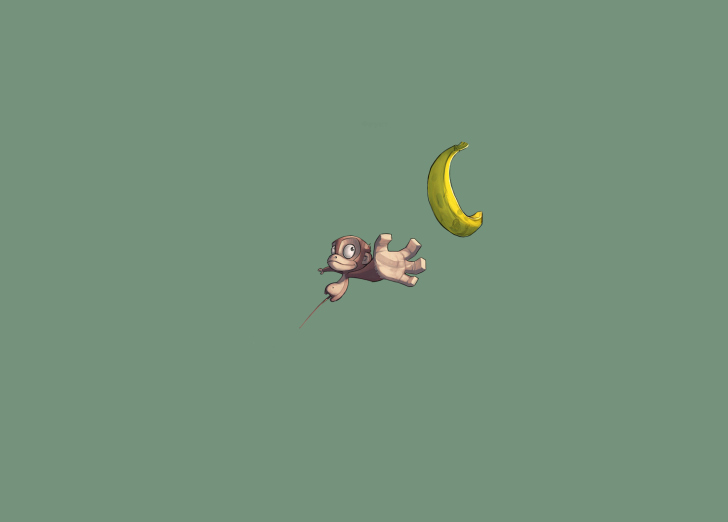 Fondo de pantalla Monkey Wants Banana