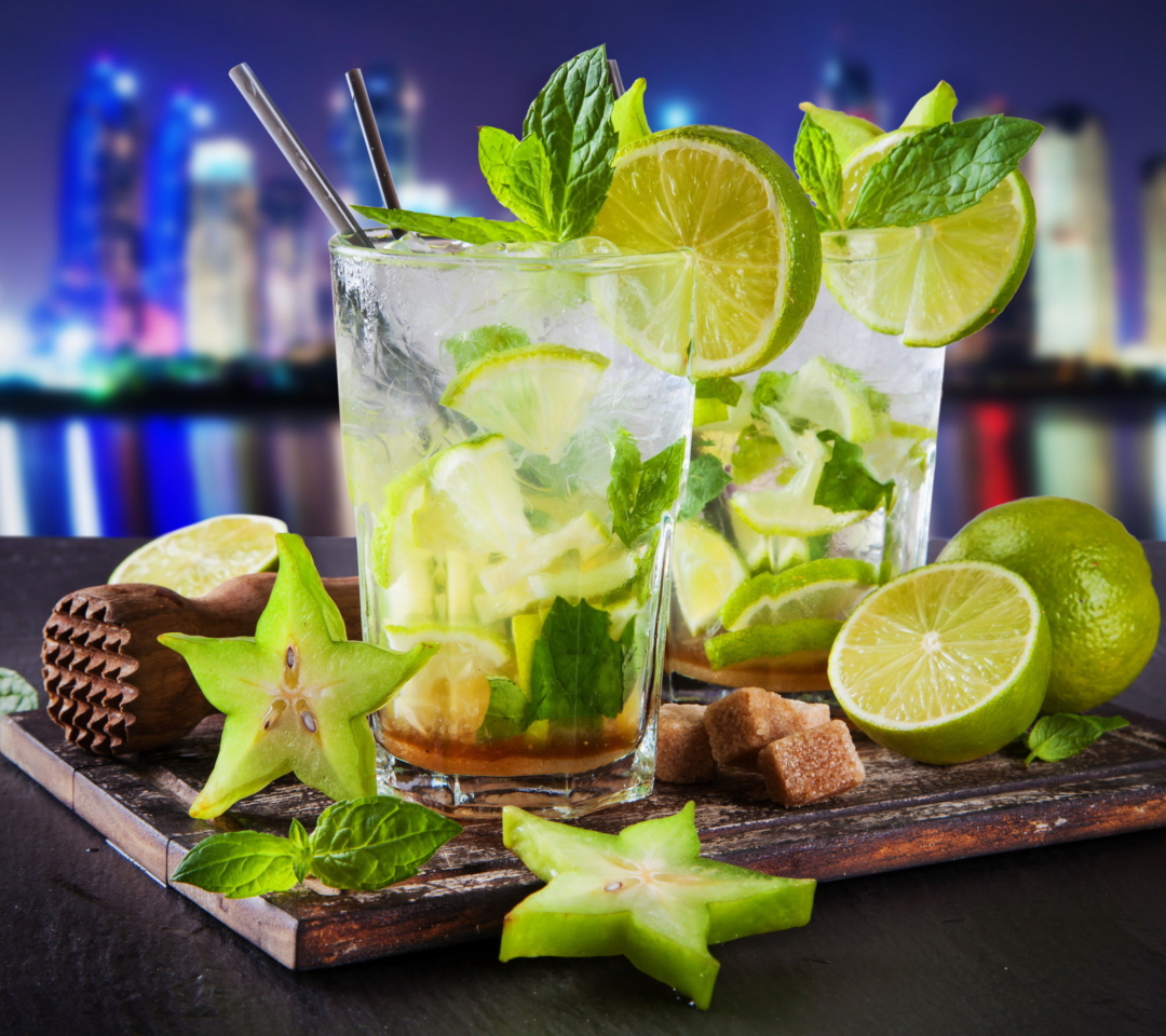 Mojito In Sky Bar wallpaper 1080x960