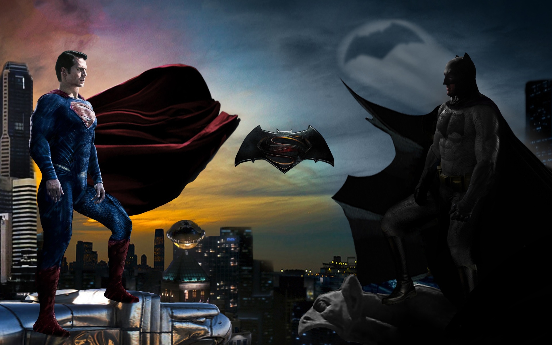 Das Batman VS Superman Wallpaper 1920x1200