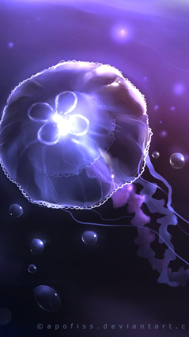 Underwater Jellyfish screenshot #1 640x1136