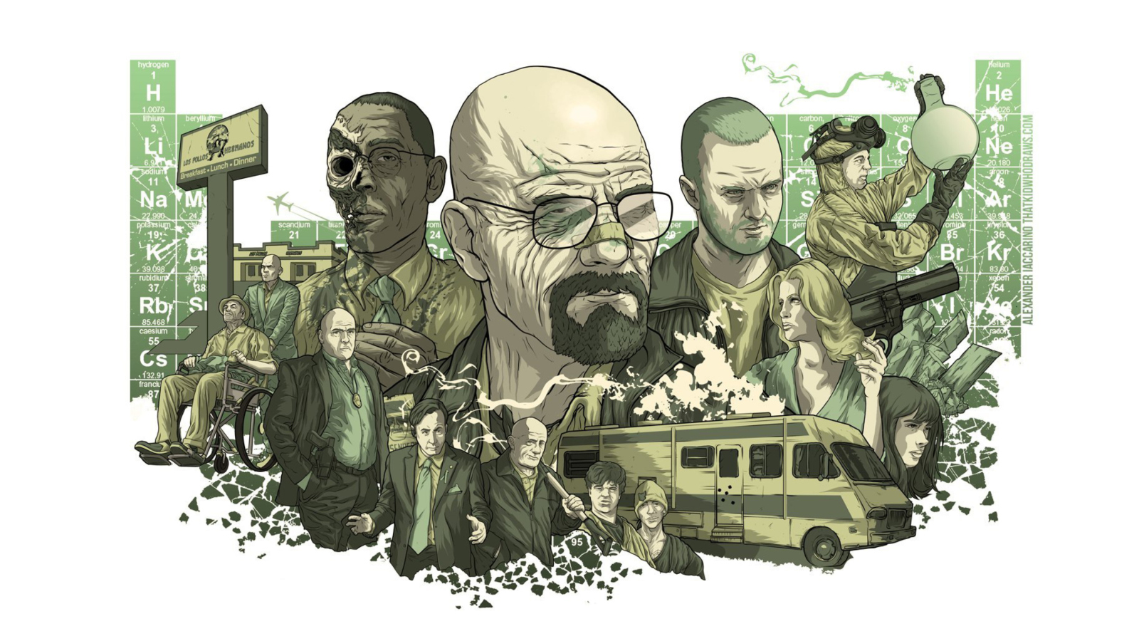 Screenshot №1 pro téma Breaking Bad Illustration 1600x900