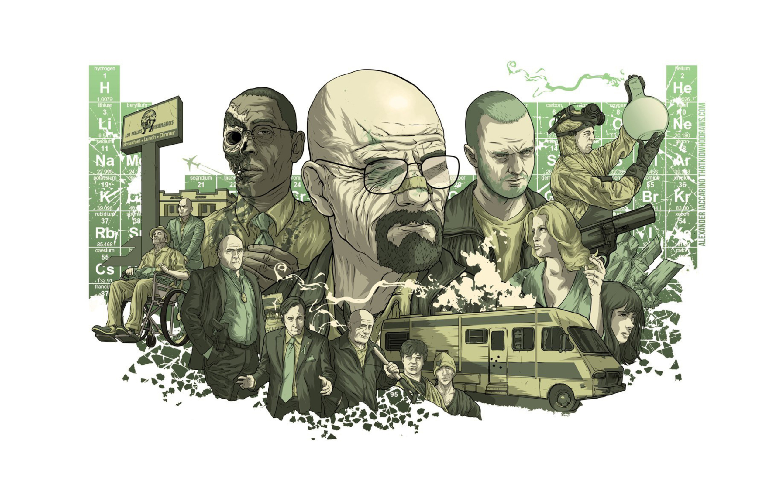 Screenshot №1 pro téma Breaking Bad Illustration 2560x1600