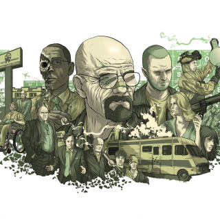 Kostenloses Breaking Bad Illustration Wallpaper für iPad mini 2