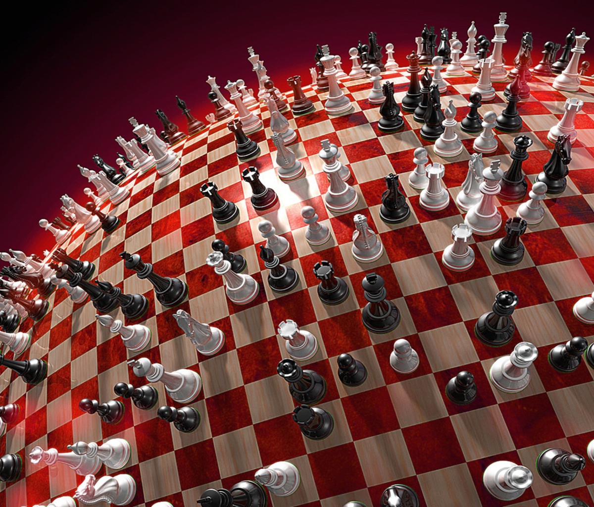 Fondo de pantalla Chess Game Board 1200x1024