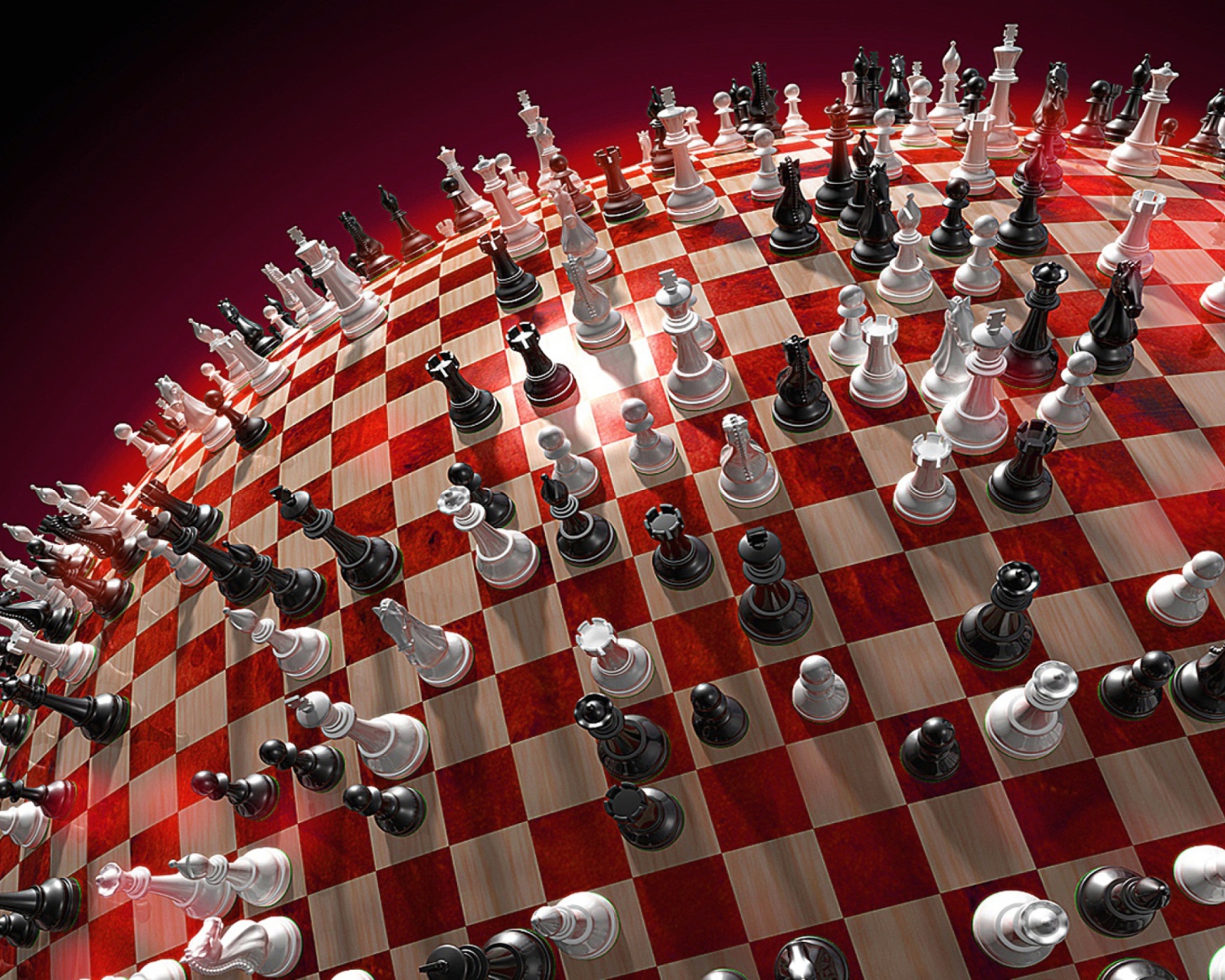 Chess Game Board wallpaper 1600x1280