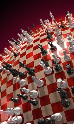 Das Chess Game Board Wallpaper 240x400