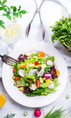 Обои Vegetable Salad 240x400