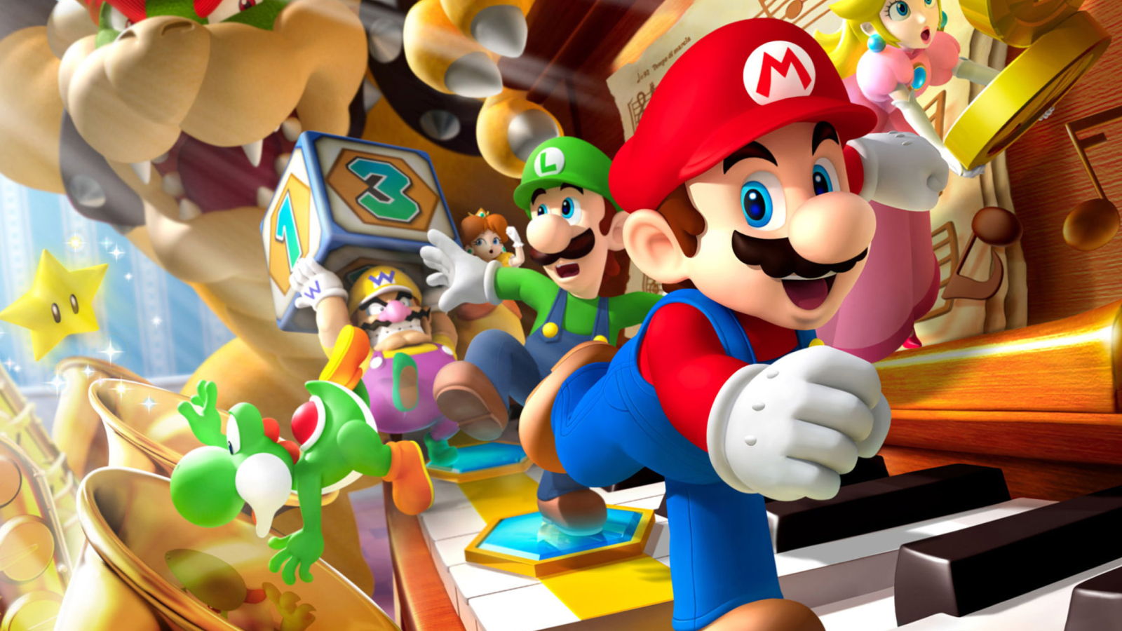 Mario Party - Super Mario wallpaper 1600x900