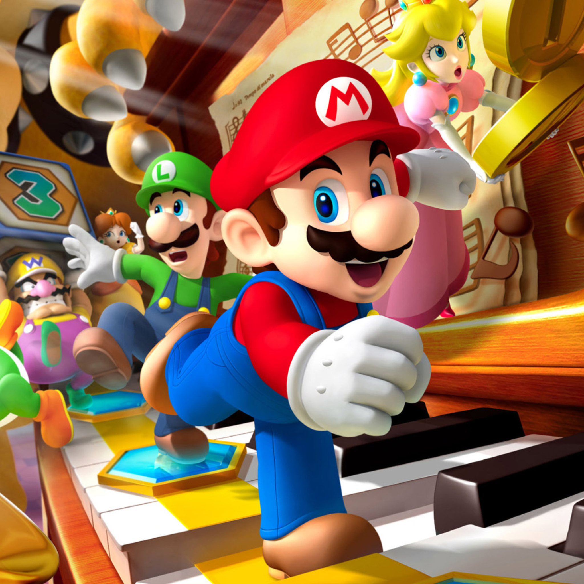 Fondo de pantalla Mario Party - Super Mario 2048x2048