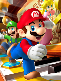 Обои Mario Party - Super Mario 240x320