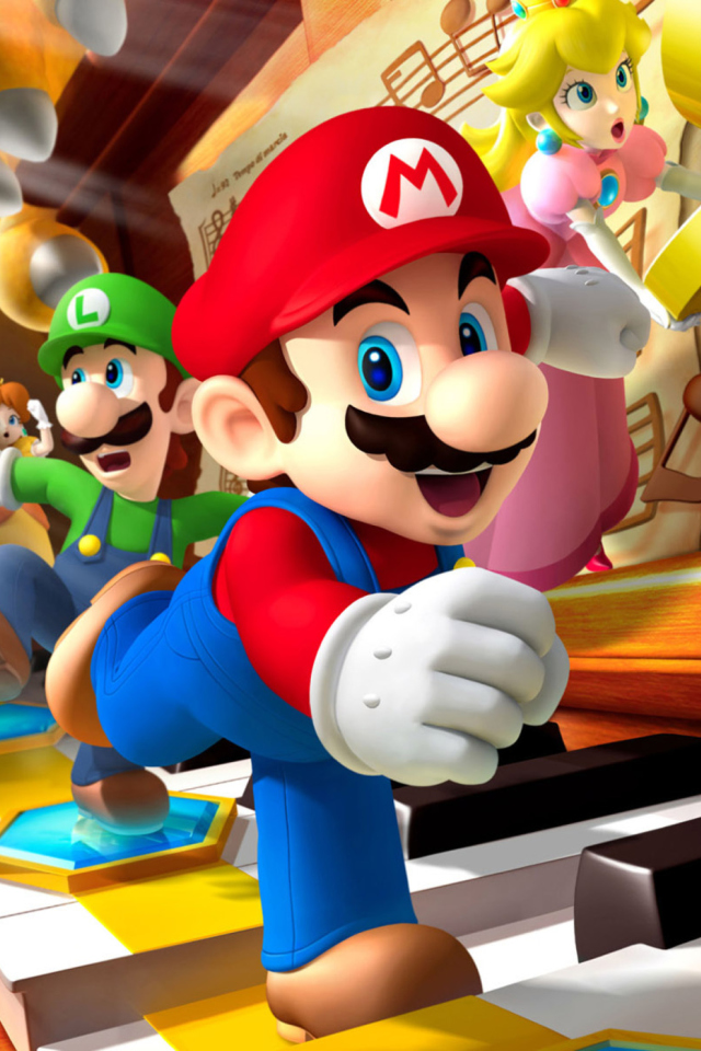 Sfondi Mario Party - Super Mario 640x960