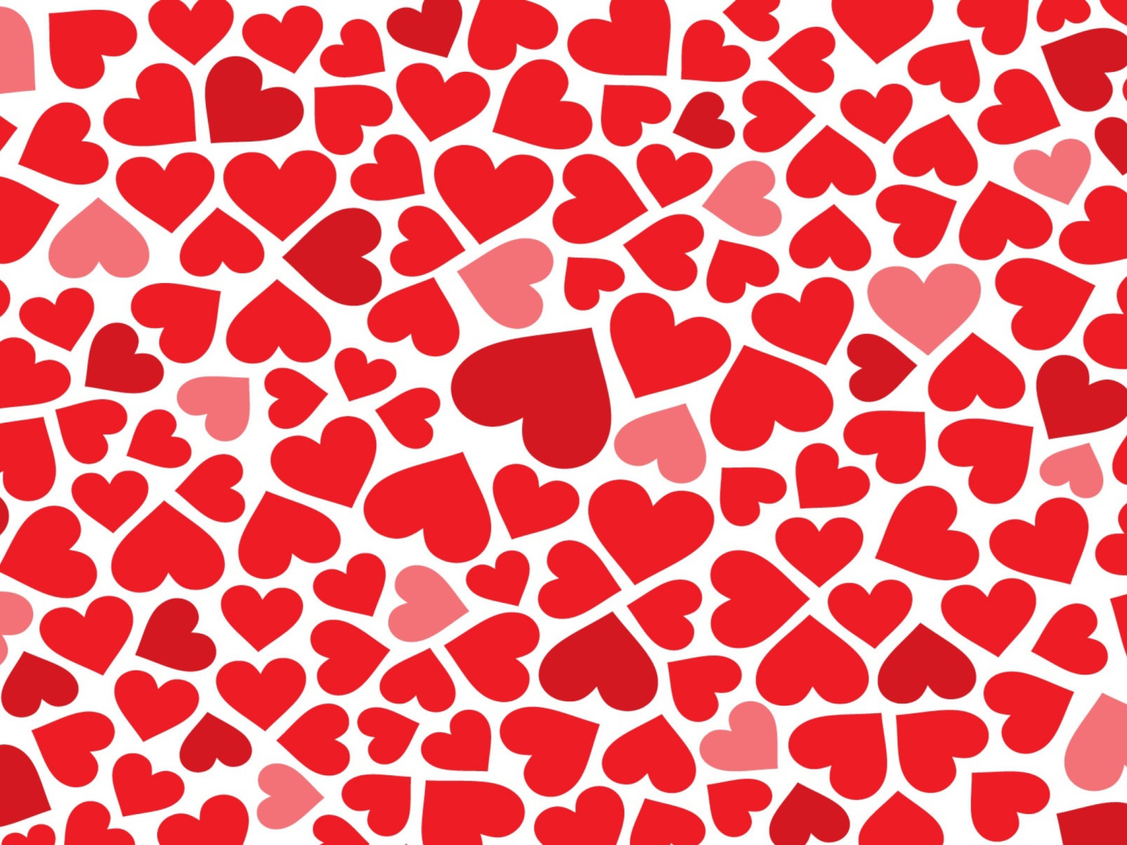 Red Hearts wallpaper 1600x1200