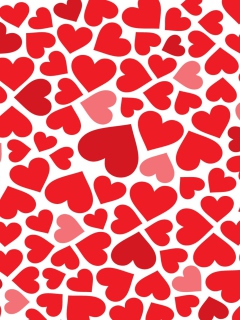 Red Hearts wallpaper 240x320