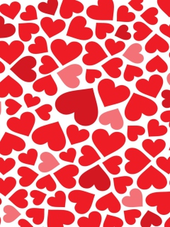 Screenshot №1 pro téma Red Hearts 240x320