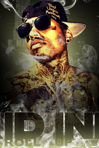 Sfondi Kid Ink Hip Hop Star 320x480