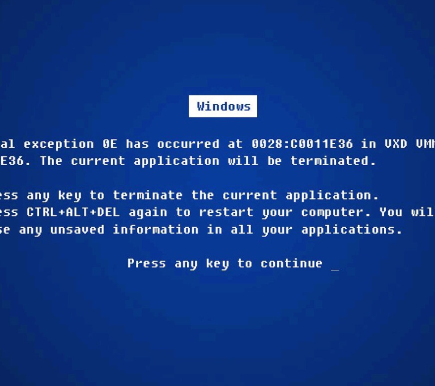 Sfondi Windows Error 1440x1280