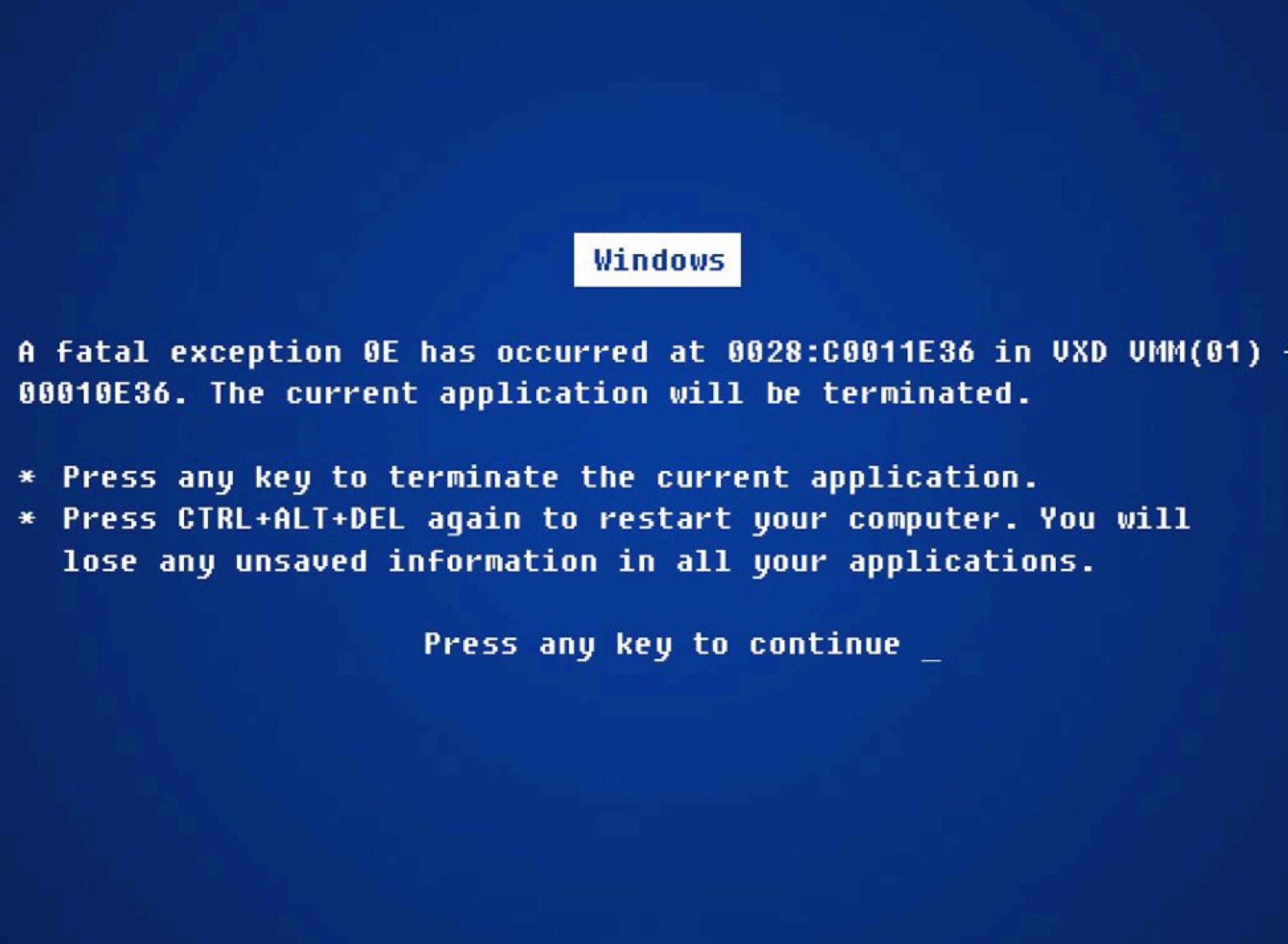 Screenshot №1 pro téma Windows Error 1920x1408