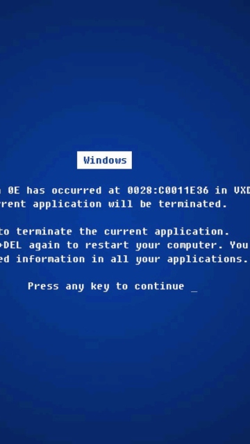 Screenshot №1 pro téma Windows Error 360x640