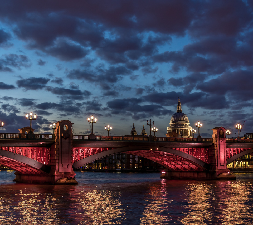Обои Westminster Bridge in UK 960x854