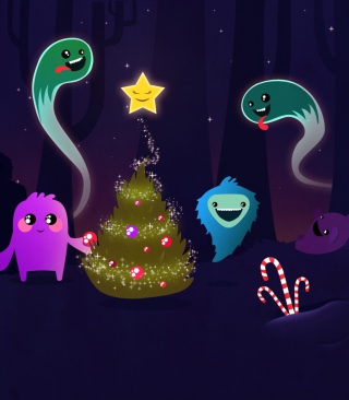 Christmas Characters - Obrázkek zdarma pro iPhone 4S