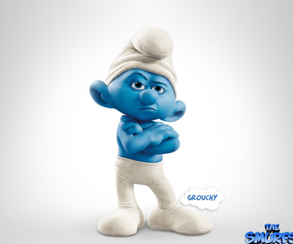 Grouchy Smurf wallpaper 960x800