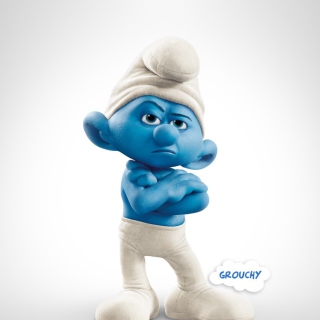 Kostenloses Grouchy Smurf Wallpaper für iPad mini