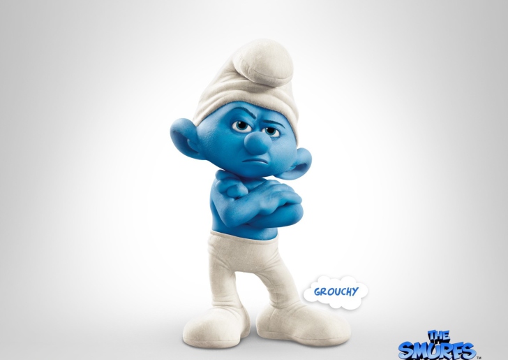 Обои Grouchy Smurf