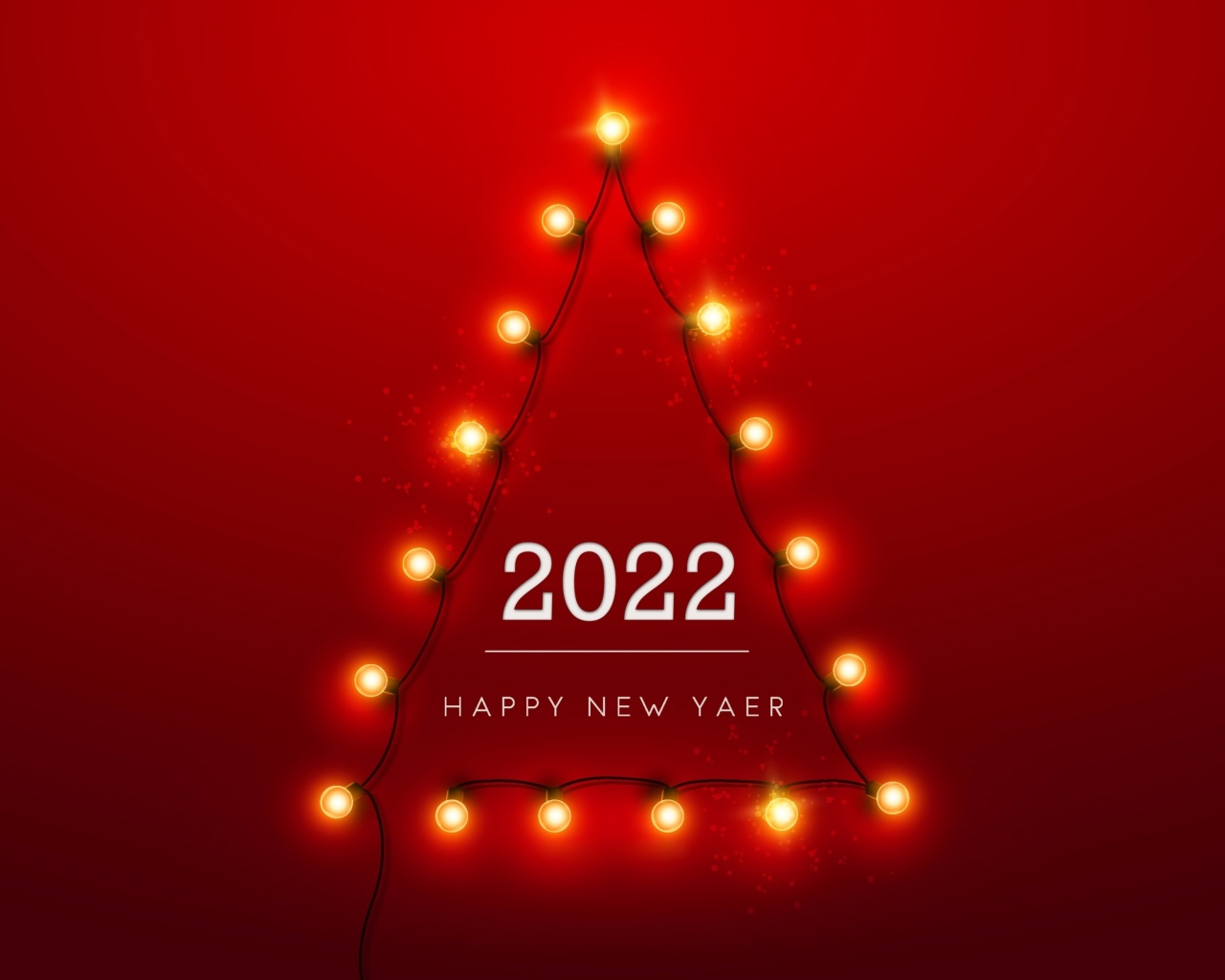 Обои Happy New Year 2022 1280x1024