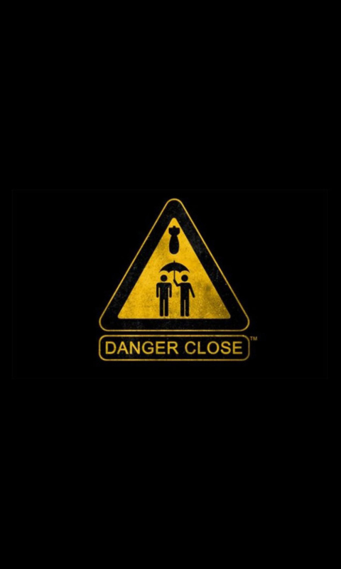 Sfondi Warning Sign 480x800