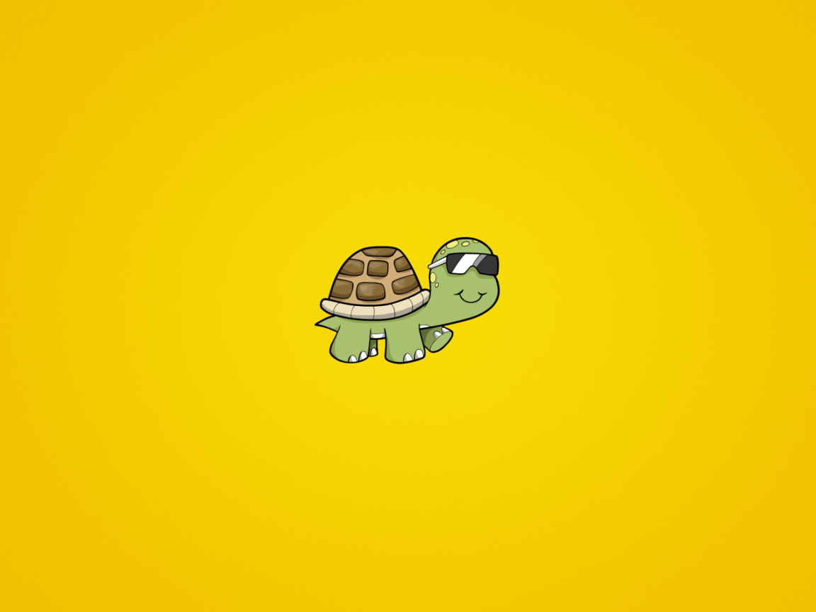 Обои Turtle In Sunglasses 1152x864