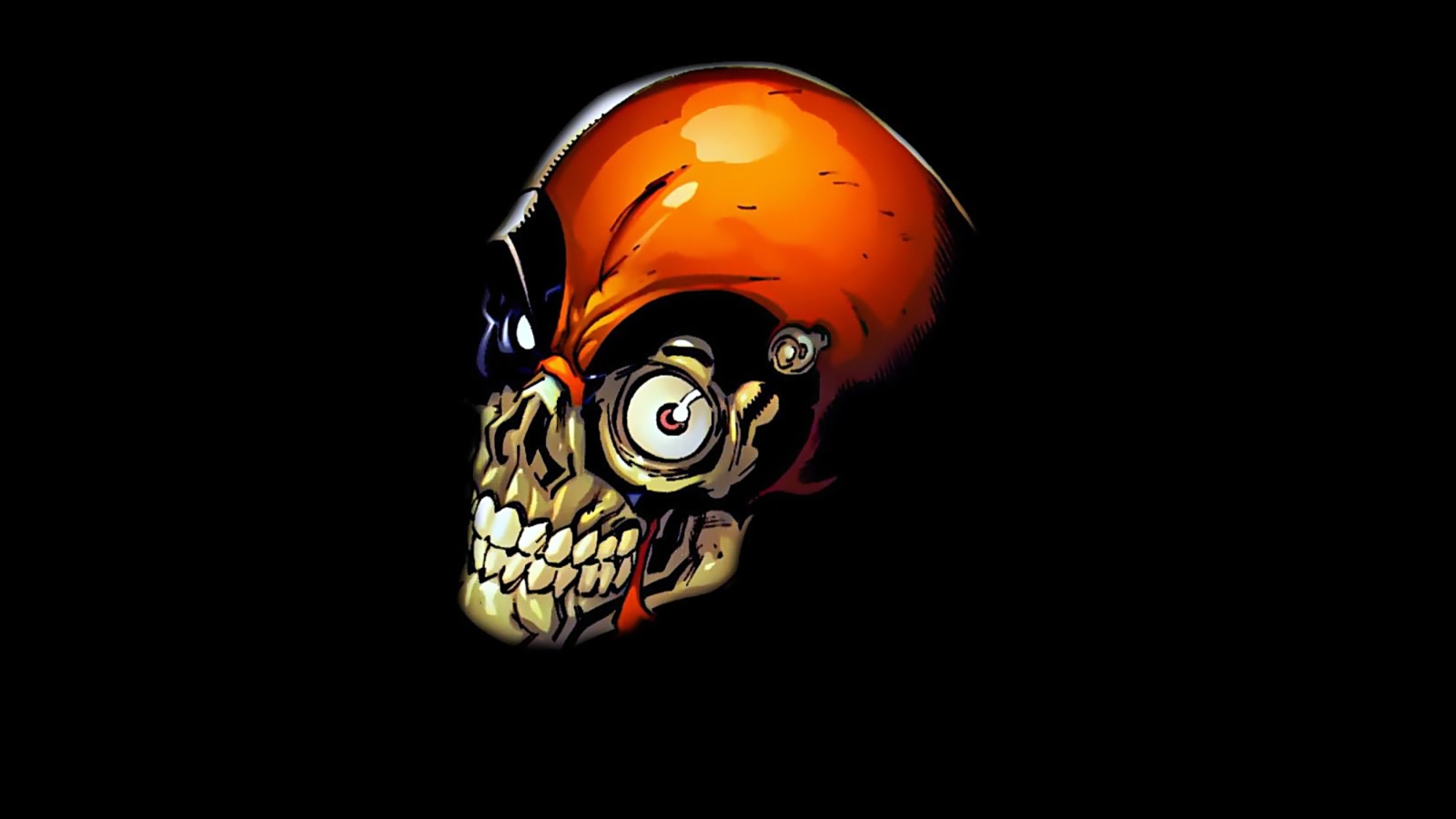 Fondo de pantalla Skull Tech 1600x900