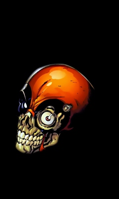 Обои Skull Tech 240x400