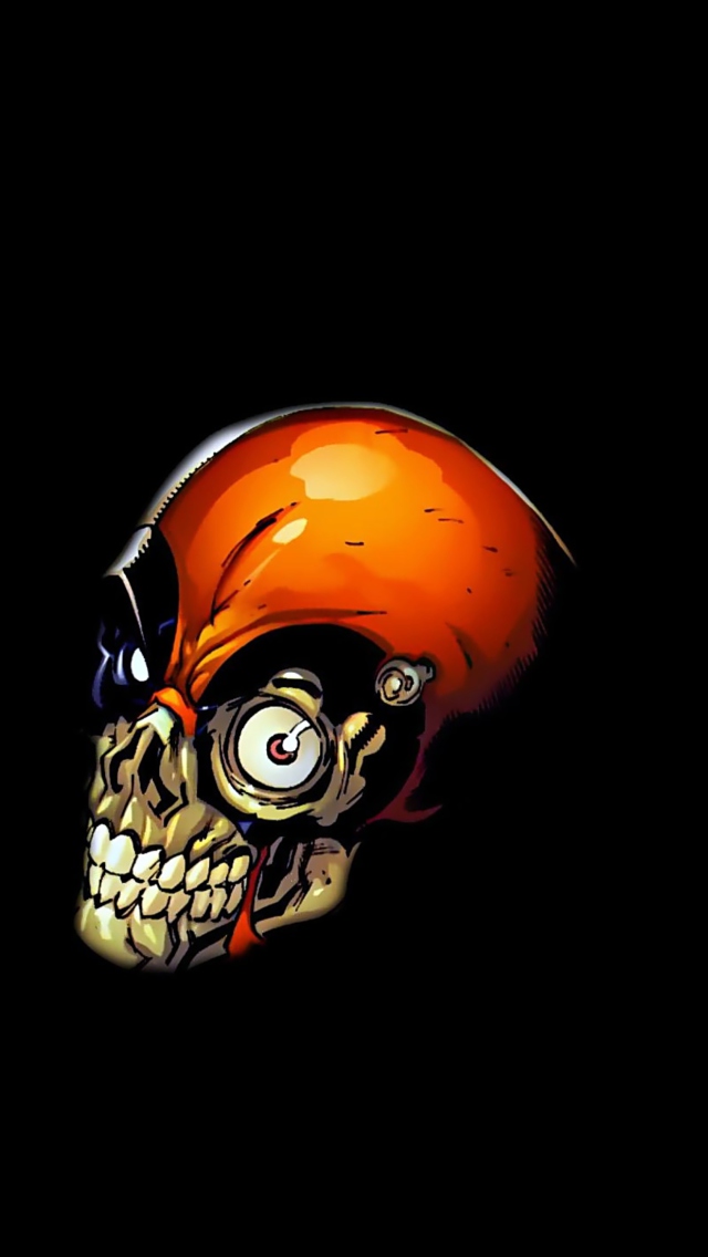 Das Skull Tech Wallpaper 640x1136