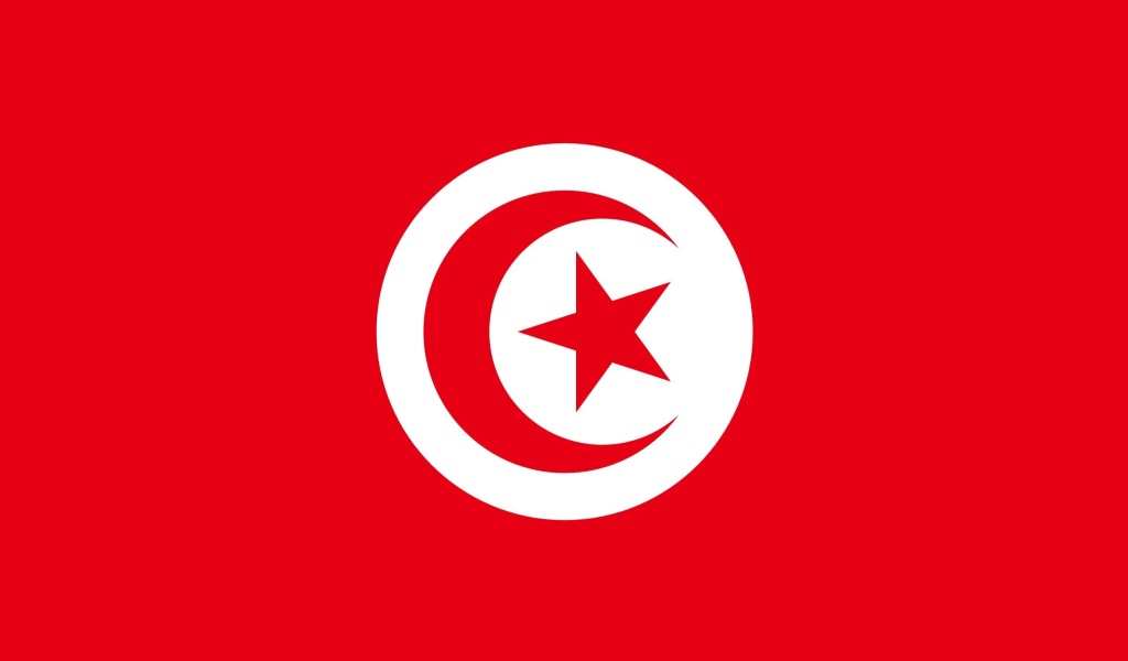 Fondo de pantalla Flag of Tunisia 1024x600