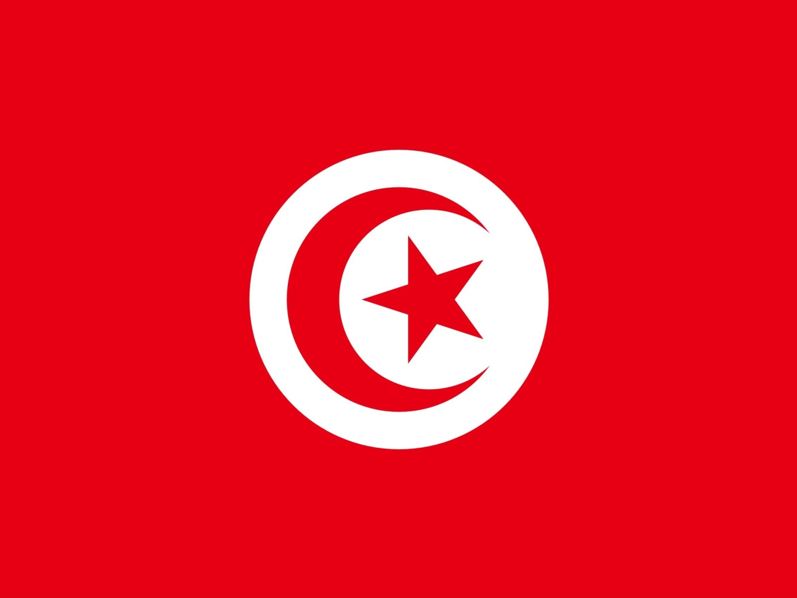 Das Flag of Tunisia Wallpaper 1600x1200