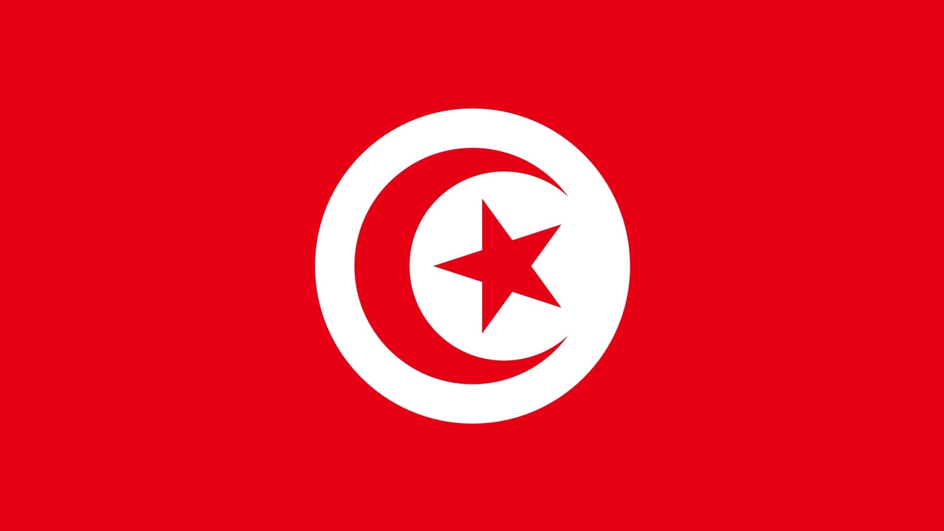 Flag of Tunisia wallpaper 1920x1080