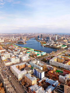 Fondo de pantalla Yekaterinburg Panorama 240x320