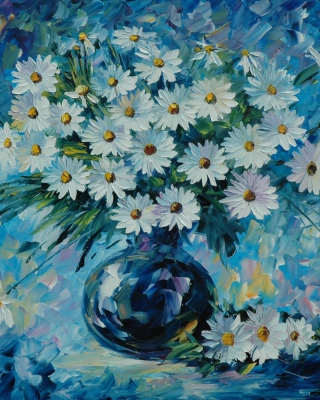 Daisy Bouquet Painting - Obrázkek zdarma pro iPhone 4