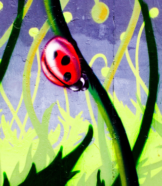 Ladybug Painting - Obrázkek zdarma pro Nokia Asha 306