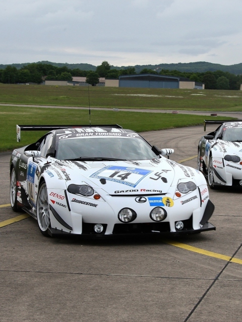 Обои Lexus RC F GT3 Race Car 480x640