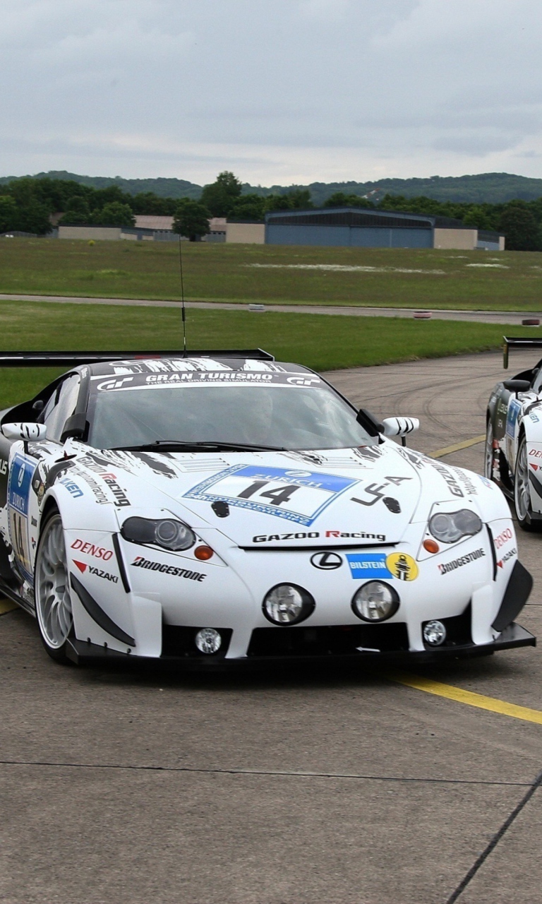 Обои Lexus RC F GT3 Race Car 768x1280