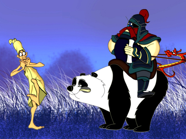 Das Mulan Cartoon Wallpaper 640x480