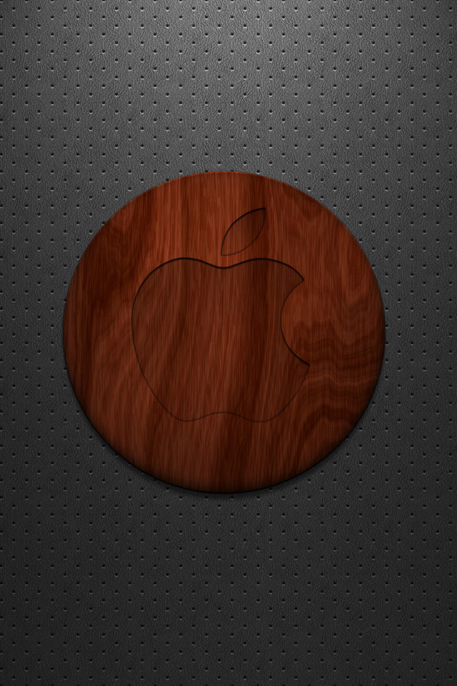 Screenshot №1 pro téma Wooden Apple Logo 640x960