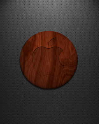 Wooden Apple Logo - Obrázkek zdarma pro 240x400