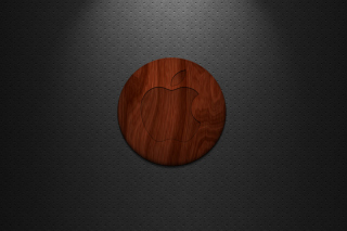 Wooden Apple Logo - Obrázkek zdarma pro Samsung Galaxy Tab 4G LTE