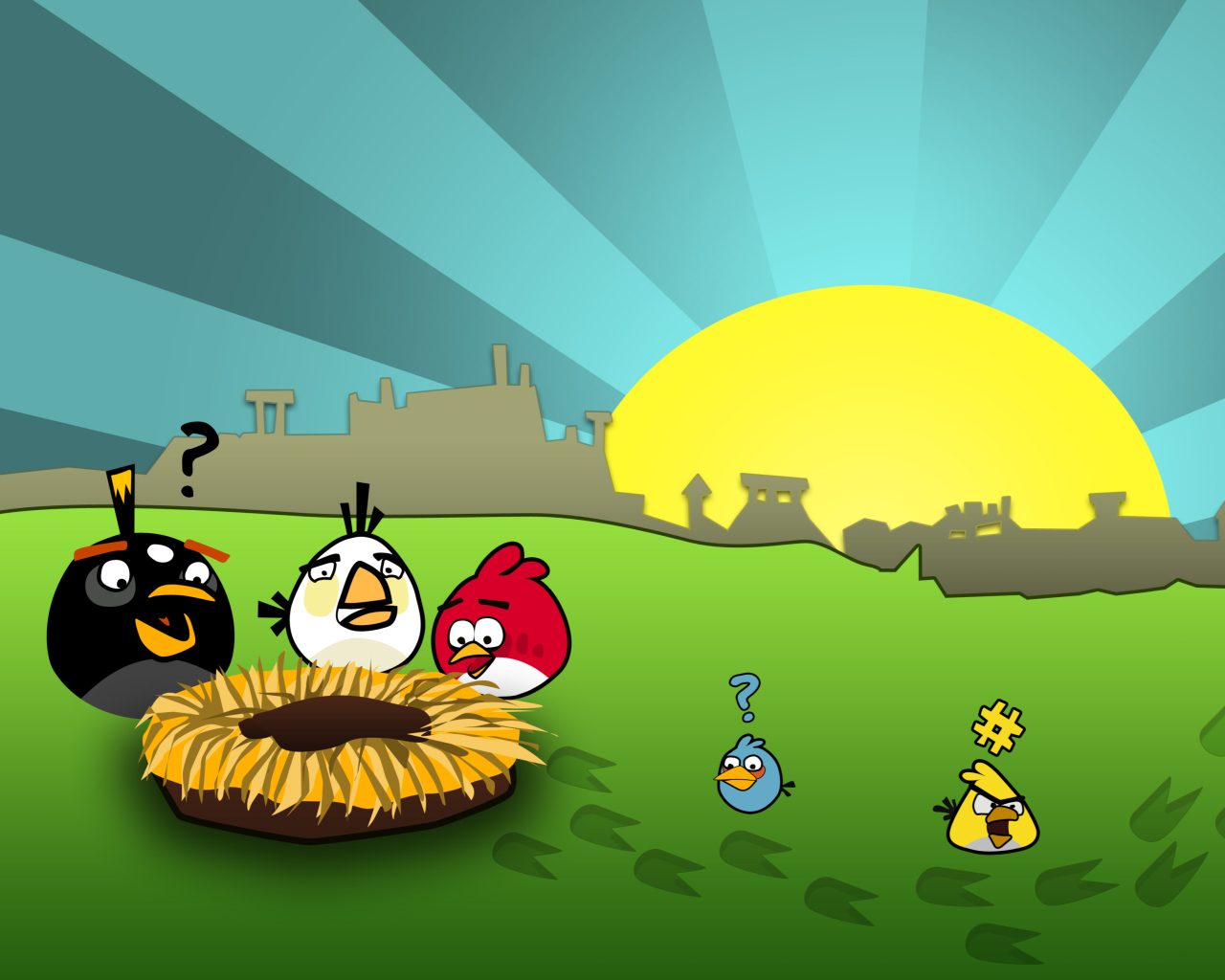 Fondo de pantalla Angry Birds Game 1280x1024