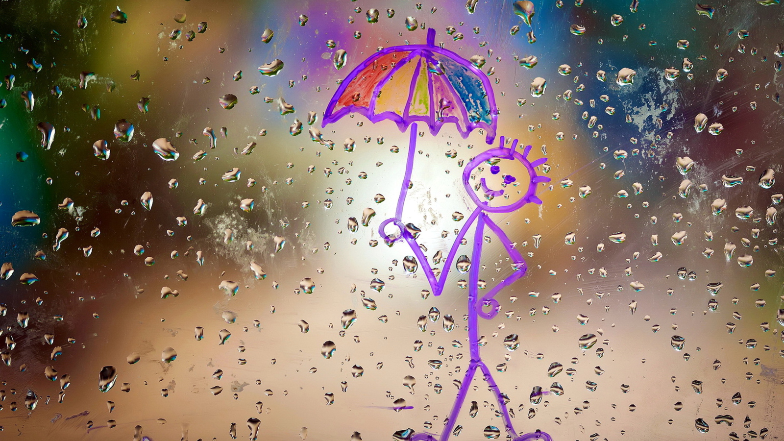 Happy Rain wallpaper 1600x900