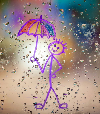 Happy Rain - Obrázkek zdarma pro 132x176